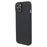 Fiber Lining Shell for iPhone 15 Candy Color Anti-Drop TPU Phone Case Rubberized Phone Cover - Black - 1