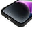 Fiber Lining Shell for iPhone 15 Candy Color Anti-Drop TPU Phone Case Rubberized Phone Cover - Black - 6
