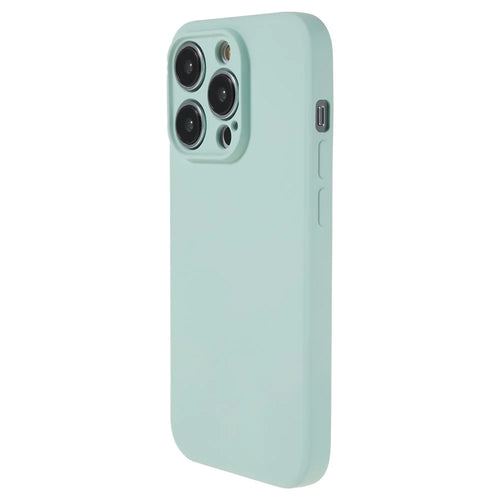Rubberized Candy Color Shell for iPhone 15 Pro Soft TPU + Fiber Lining Phone Case Phone Cover - Baby Blue - 1