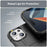 For iPhone 15 Plus Shockproof Square Grid Texture TPU Phone Case Back Cover - Black - 6