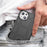 For iPhone 15 Plus Shockproof Square Grid Texture TPU Phone Case Back Cover - Black - 7