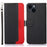 KHAZNEH Shockproof Leather Case for iPhone 15 Plus , Stand Wallet Phone Cover RFID Blocking Litchi Texture Shell - Black - 1