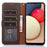 KHAZNEH For iPhone 15 Pro Anti-Scratch RFID Blocking Leather Case Stand Wallet Litchi Texture Phone Cover - Brown - 4