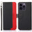 KHAZNEH PU Leather Case for iPhone 15 Pro Max , RFID Blocking Stand Wallet Litchi Texture Phone Cover - Black - 1