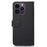 KHAZNEH PU Leather Case for iPhone 15 Pro Max , RFID Blocking Stand Wallet Litchi Texture Phone Cover - Black - 7
