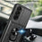 For Samsung Galaxy Z Fold5 5G Kickstand Phone Cover PC+TPU Case with Slide Lens Protector - Black - 3