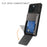 For iPhone 15 TPU + PC Shockproof Phone Case Flip Card Holder Back Cover - Grey - 2
