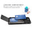 For iPhone 15 TPU + PC Shockproof Phone Case Flip Card Holder Back Cover - Grey - 4