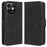 For Ulefone Note 16 Pro PU Leather Case Phone Wallet Multiple Card Slots Stand Cover - Black - 1