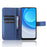 Diamond Texture Shell for Blackview Oscal C30 / C30 Pro Phone Wallet Case PU Leather Stand Cover - Blue - 2