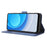 Diamond Texture Shell for Blackview Oscal C30 / C30 Pro Phone Wallet Case PU Leather Stand Cover - Blue - 3