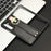 For Samsung Galaxy Z Fold5 5G Calf Texture PU Leather PC Case Kickstand Grip Phone Cover with Shoulder Strap - Black - 2