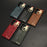 For Samsung Galaxy Z Fold5 5G Calf Texture PU Leather PC Case Kickstand Grip Phone Cover with Shoulder Strap - Black - 5