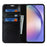 Stand Wallet for Samsung Galaxy A54 5G Crazy Horse Texture Genuine Cow Leather Cover Phone Case - Black - 2