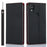 Wallet Cover for Kyocera Digno SX3 KYG02 Litchi Texture Genuine Cow Leather Phone Stand Case with Strap - Black - 1