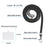 YB PC Series-4 Phone Case for iPhone 15 Pro , PC + TPU Shockproof Back Cover with Lanyard - Black - 7