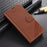 AZNS PU Leather Wallet Phone Case for iPhone 15 , Stand Phone Protective Cover - Brown - 6