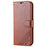 AZNS PU Leather Wallet Phone Case for iPhone 15 , Stand Phone Protective Cover - Brown - 7