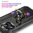 For iPhone 15 Pro Max Phone Case PC+TPU Kickstand Cover with Built-in Magnetic Holder Metal Sheet - Black - 5
