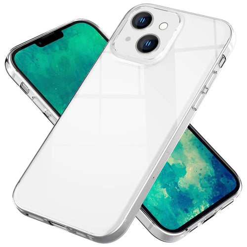 Anti-fingerprint Transparent TPU Case for iPhone 15 , Anti-scratch Protective Phone Cover - 1