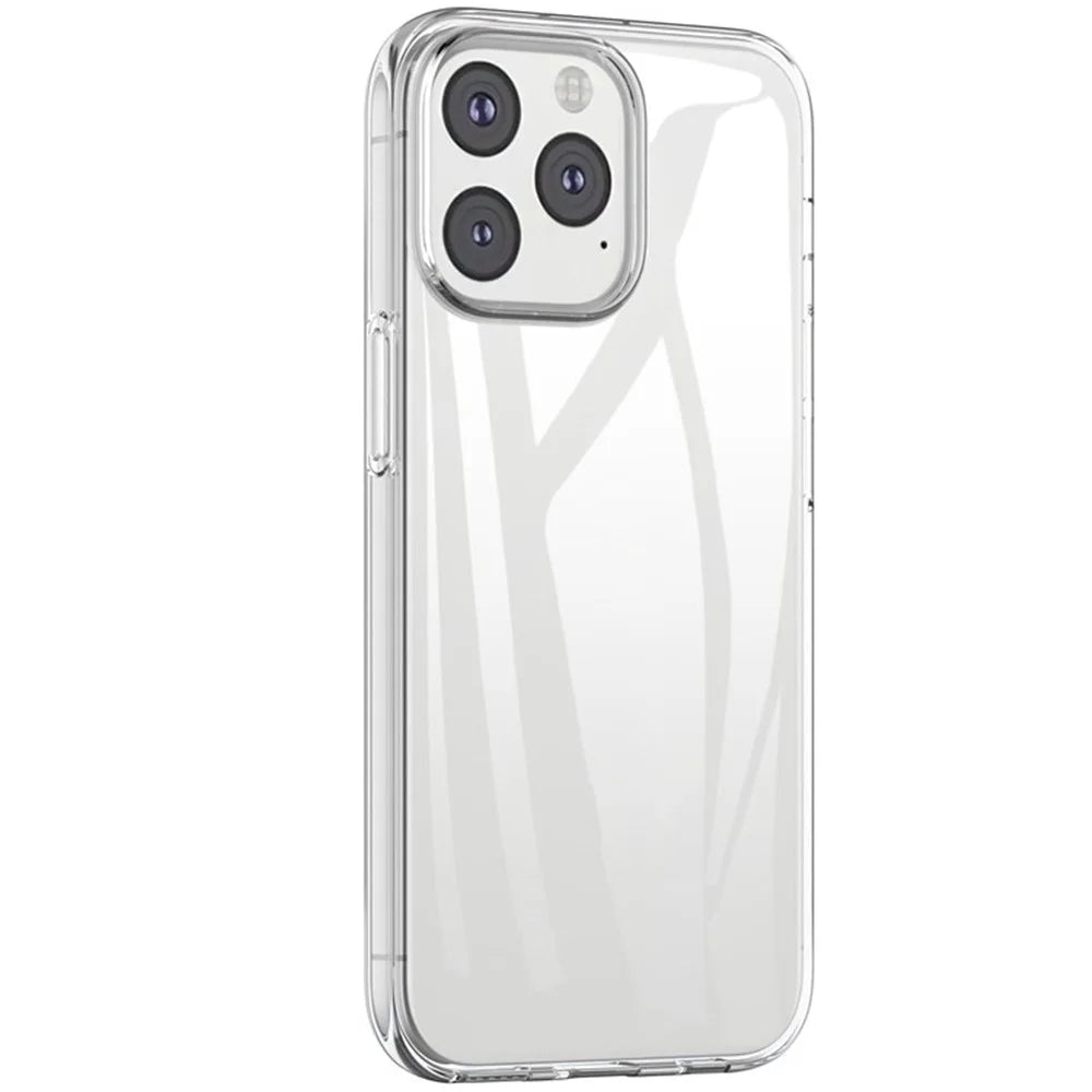 Transparent TPU Case for iPhone 15 Pro Max , Fingerprint-free Mobile Phone Cover - 1