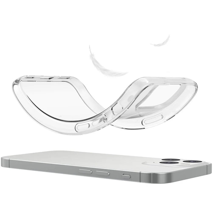 Transparent TPU Case for iPhone 15 Pro Max , Fingerprint-free Mobile Phone Cover - 3