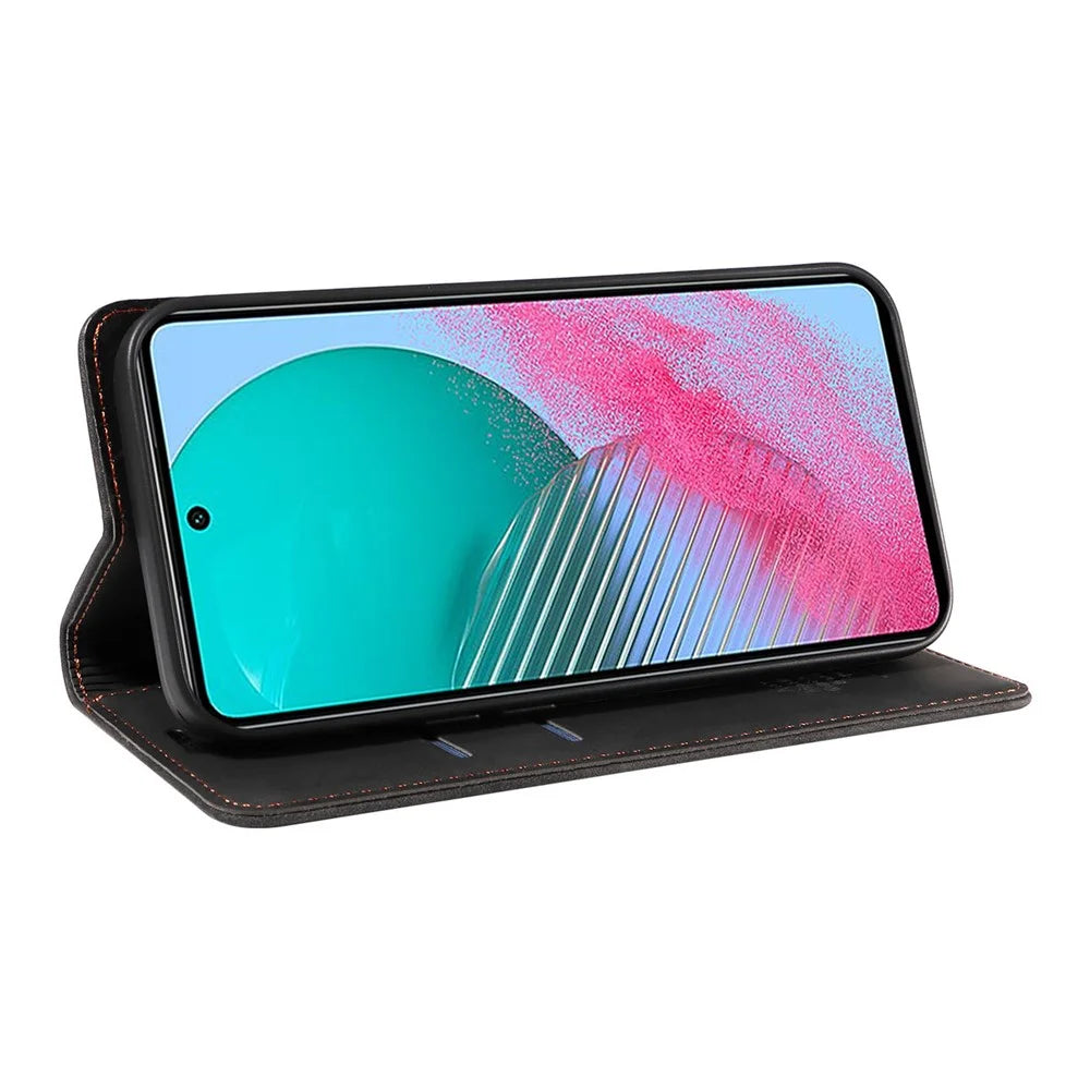 BETOPNICE 003 For Samsung Galaxy M54 5G / F54 5G Shockproof PU Leather Cell Phone Case Wallet RFID Blocking Phone Stand Cover - Black - 3
