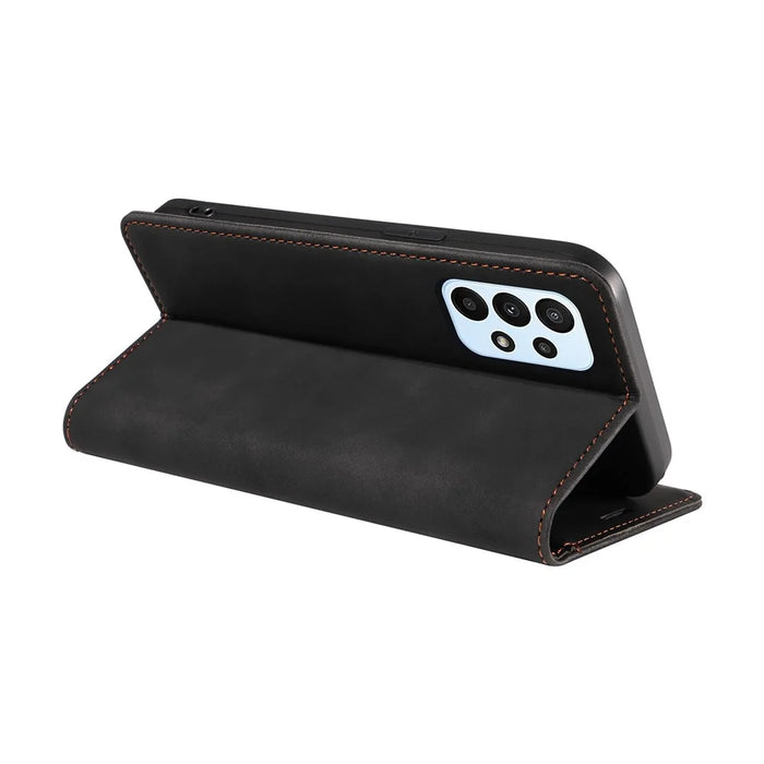 BETOPNICE 003 For Samsung Galaxy A53 5G Phone Case PU Leather Stand Cover RFID Blocking Wallet Phone Shell - Black - 4