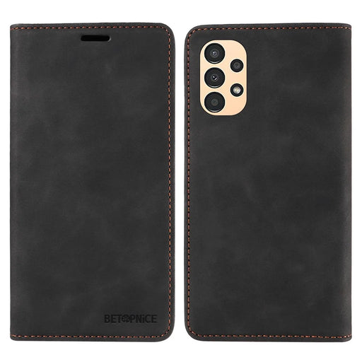 BETOPNICE 003 Samsung Galaxy A13 4G / A13 5G / A04s 4G (164.7mm) /  M13 5G / A04 4G Phone Case Wallet RFID Blocking Cover - Black - 1