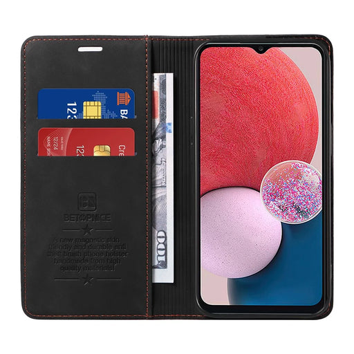 BETOPNICE 003 Samsung Galaxy A13 4G / A13 5G / A04s 4G (164.7mm) /  M13 5G / A04 4G Phone Case Wallet RFID Blocking Cover - Black - 2