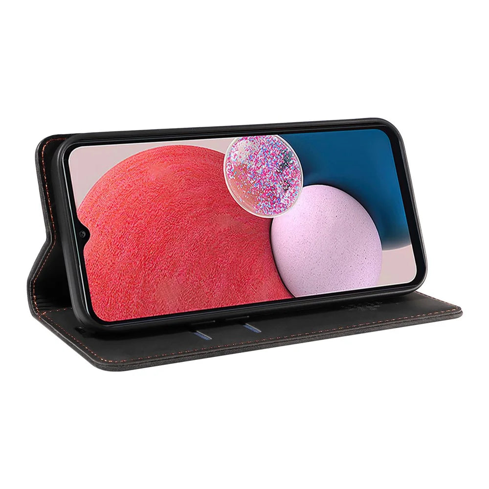 BETOPNICE 003 Samsung Galaxy A13 4G / A13 5G / A04s 4G (164.7mm) /  M13 5G / A04 4G Phone Case Wallet RFID Blocking Cover - Black - 3