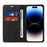 BETOPNICE 003 For iPhone 15 Pro Slim-Fit Cover RFID Blocking Wallet Phone PU Leather Stand Shell - Black - 2