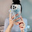 TPU Phone Case for iPhone 14 Pro , Bear Ear Decor Cell Phone Shell Flower Pattern Cover with Bead Strap - 5