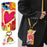 For iPhone 13 Soft TPU Phone Cover Heart Pattern Cell Phone Case with Rainbow Decor, Leather Shoulder Strap - 1