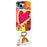 For iPhone 13 Soft TPU Phone Cover Heart Pattern Cell Phone Case with Rainbow Decor, Leather Shoulder Strap - 2