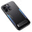 For iPhone 14 Pro Max Soft TPU + Hard Aluminium Alloy Phone Cover Kickstand Phone Case Smartphone Shell - Blue - 1