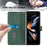 For Samsung Galaxy Z Fold5 5G Leather Case with Hand Strap Wallet Stand Phone Cover - Sapphire - 5