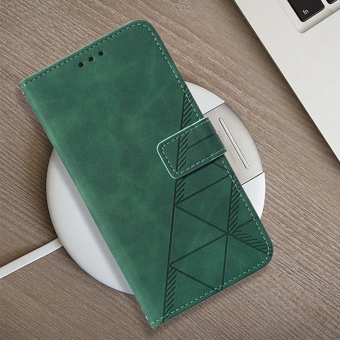For Samsung Galaxy Z Fold5 5G Leather Case with Hand Strap Wallet Stand Phone Cover - Sapphire - 7