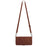 For Samsung Galaxy Z Fold5 5G Leather Case with Shoulder Strap Wallet Stand Phone Cover - Brown - 6