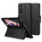 SULADA For Samsung Galaxy Z Fold5 5G PU Leather Protective Cover Anti-drop Stand Phone Case - Black - 1