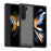 For Samsung Galaxy Z Fold5 5G Mobile Phone Back Cover TPU+Acrylic Clear Protective Shockproof Case - Black - 1