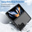 For Samsung Galaxy Z Fold5 5G Mobile Phone Back Cover TPU+Acrylic Clear Protective Shockproof Case - Black - 2