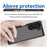 For Samsung Galaxy Z Fold5 5G Mobile Phone Back Cover TPU+Acrylic Clear Protective Shockproof Case - Black - 3