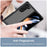 For Samsung Galaxy Z Fold5 5G Mobile Phone Back Cover TPU+Acrylic Clear Protective Shockproof Case - Black - 4