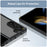 For Samsung Galaxy Z Fold5 5G Mobile Phone Back Cover TPU+Acrylic Clear Protective Shockproof Case - Black - 5