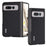 ABEEL For Google Pixel Fold Cowhide Leather+PC Phone Case Anti-Fall  Protective Cover - Black - 1