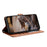 For iPhone 15 Pro Max Wall Cats Imprinted PU Leather Stand Phone Cover Wallet Case with Strap - Brown - 2