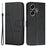 For Infinix Hot 30 Smartphone Case Anti-Scratch PU Leather Magnetic Clasp Wallet Stand Cover - Black - 1