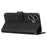 For Infinix Hot 30 Smartphone Case Anti-Scratch PU Leather Magnetic Clasp Wallet Stand Cover - Black - 3