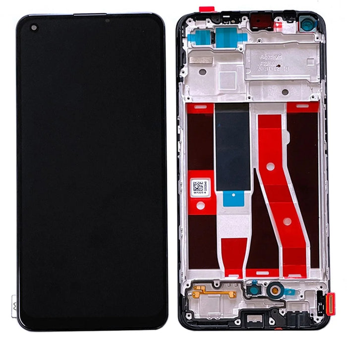 For Oppo A94 / Reno5 Lite Grade C OLED Screen and Digitizer Assembly + Frame Repair Part (Without Logo) - 1